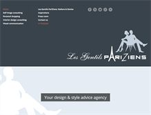 Tablet Screenshot of lesgentilspariziens.com